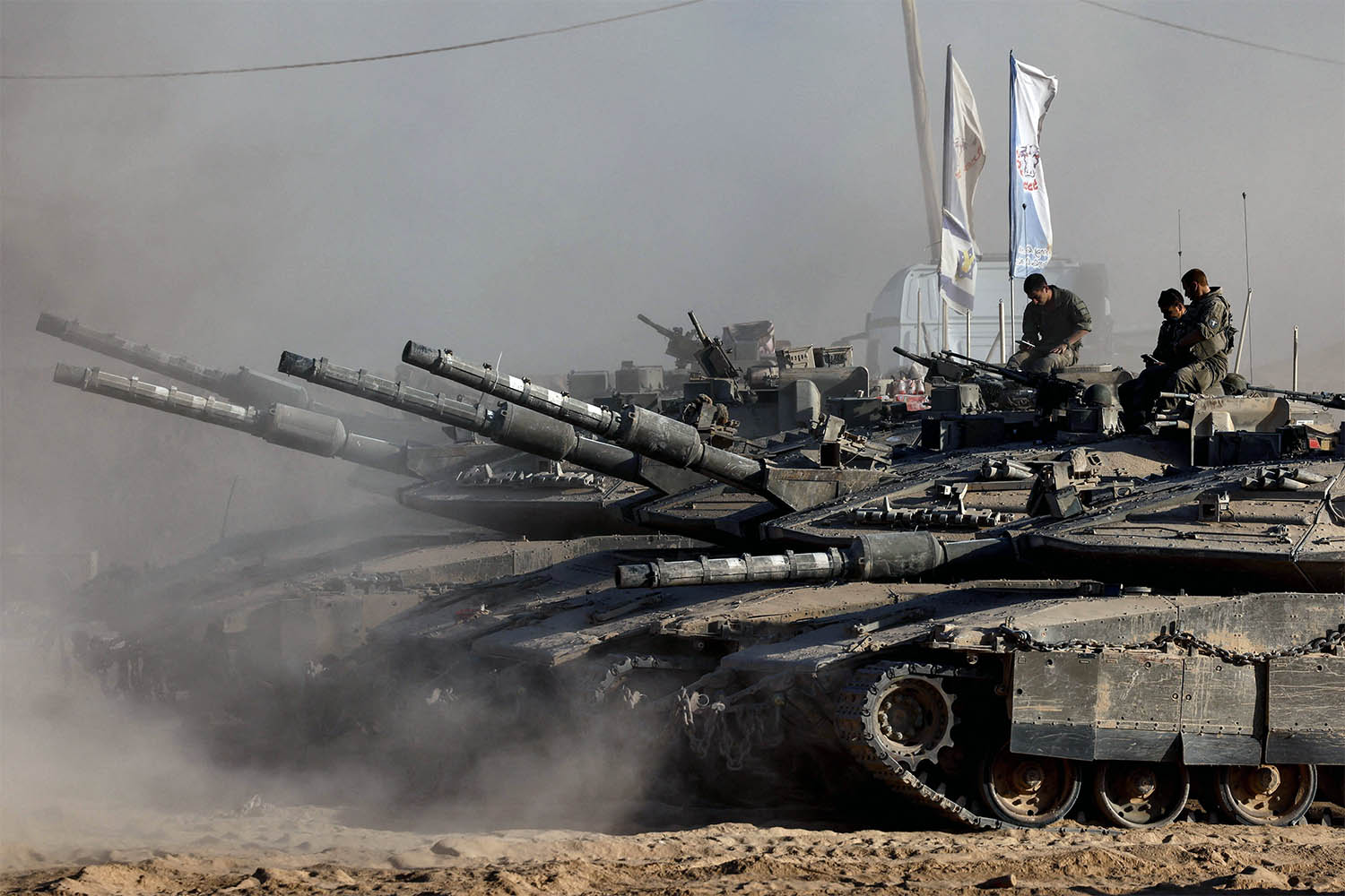 Pounding the outskirts of Gaza City