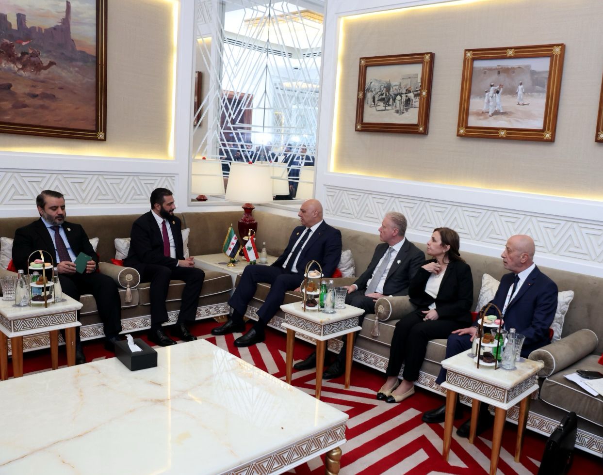 عون أطلع الشرع على الاتصالات الجارية لتثبيت الهدوء في الجنوب