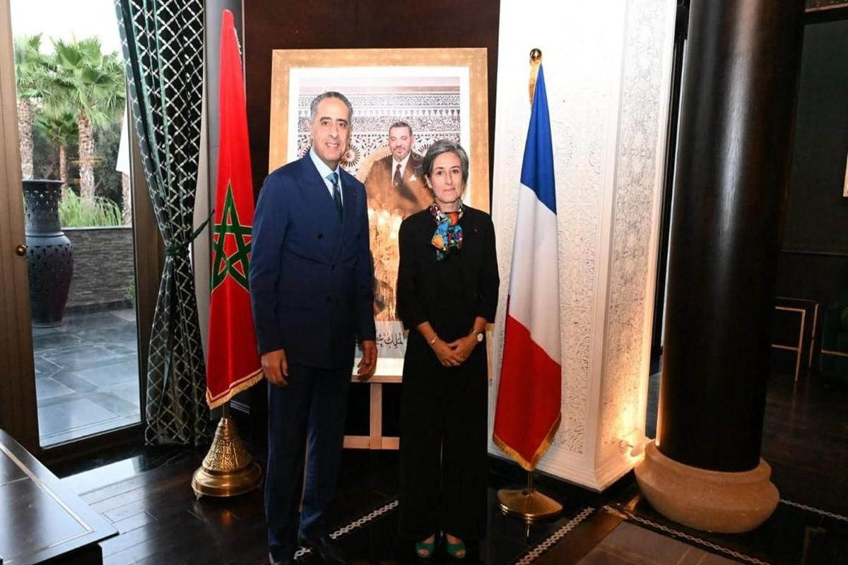 Hammouchi receiving Berthon in Rabat