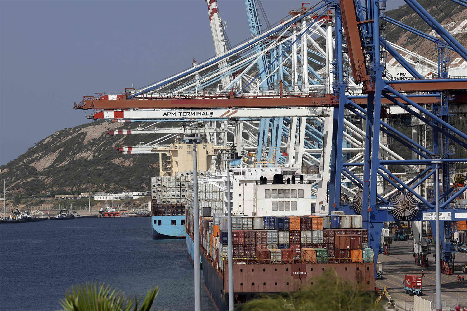 The Tanger Med port in the northern Moroccan city of Tangiers