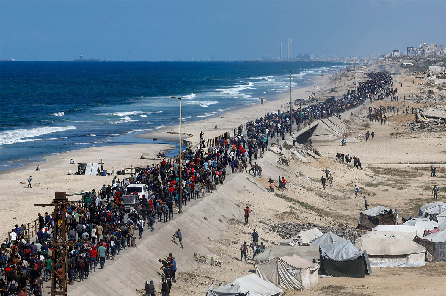 Happy just to return to where their homes were, even over the rubble