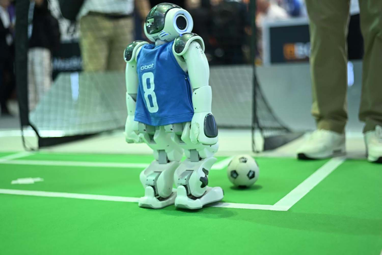 Kicking the ball with AI