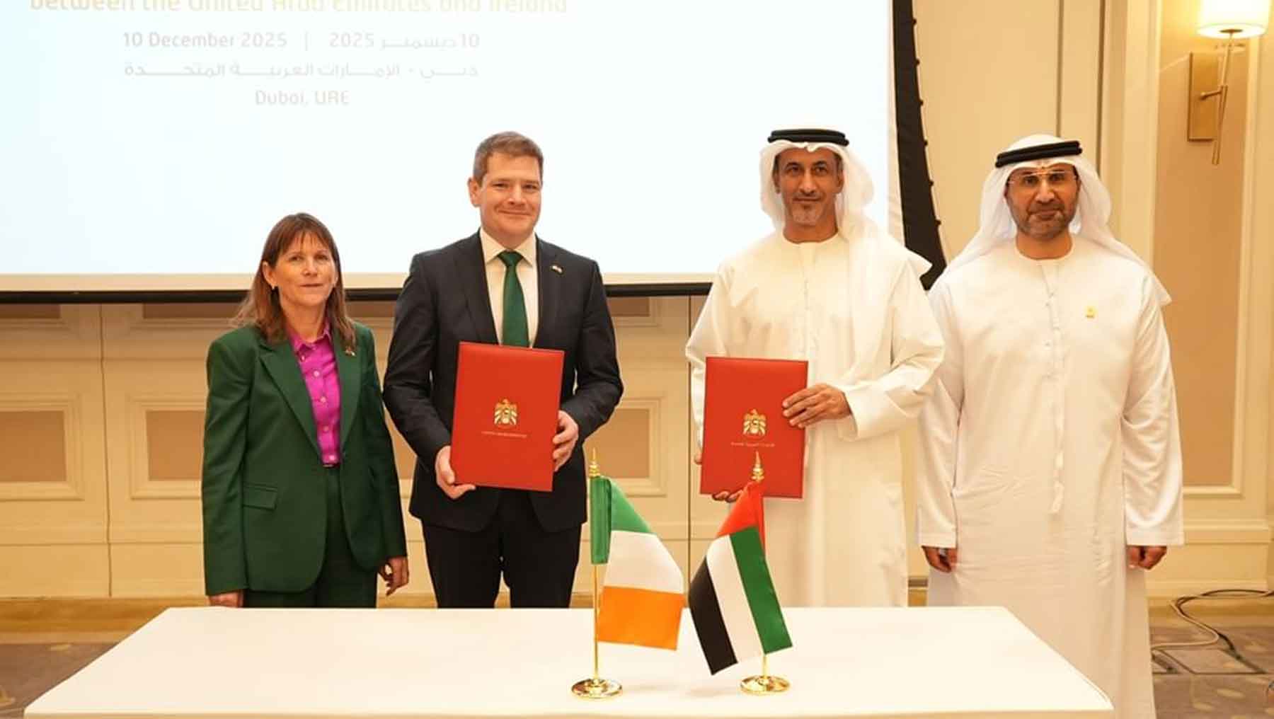 First meeting to be held since the UAE-Ireland Joint Economic Committee was announced in April of this year. 