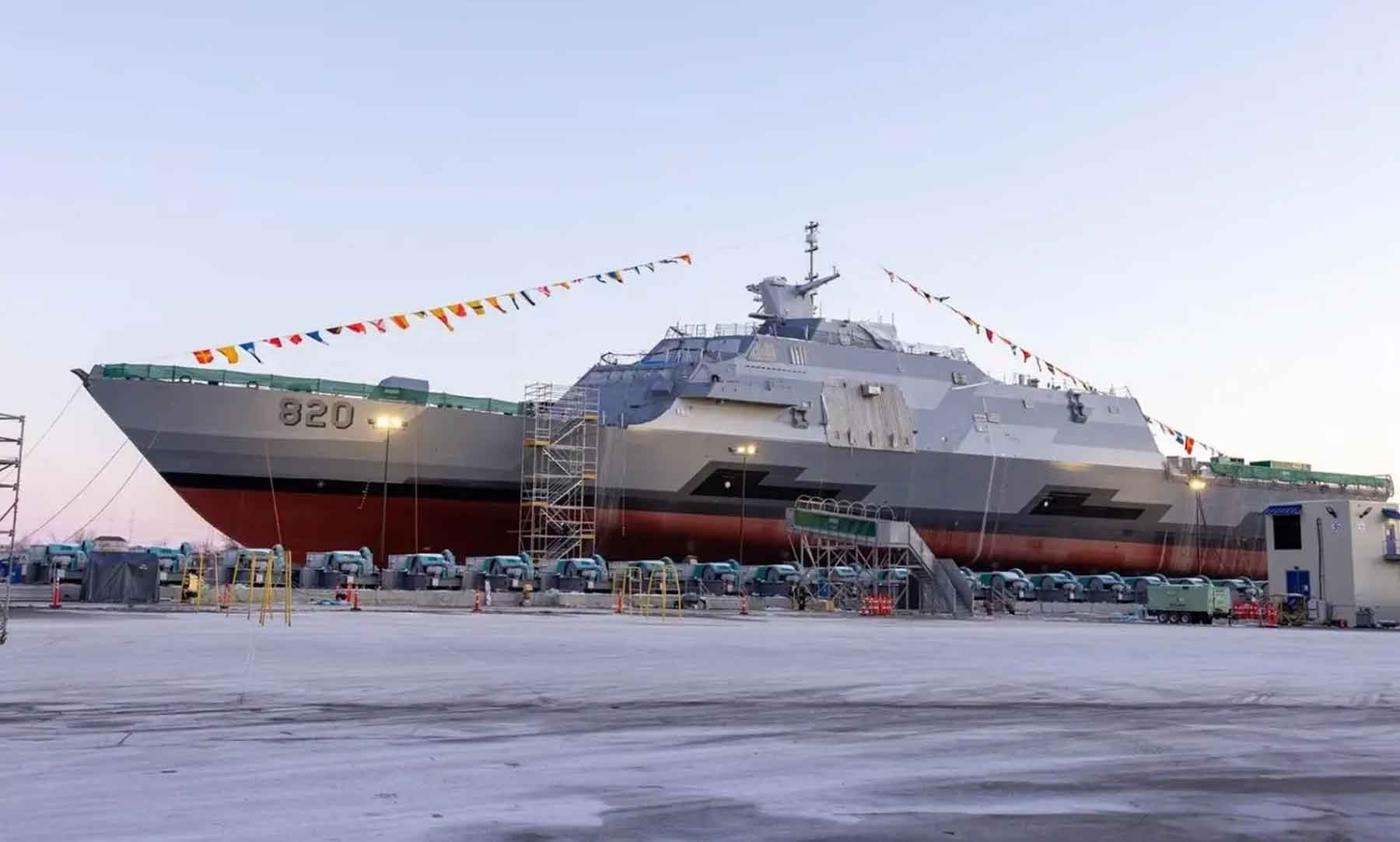 A view of His Majesty King Saud, the first of four multi-mission combat vessels under Saudi Arabia’s Tuwaiq Project.