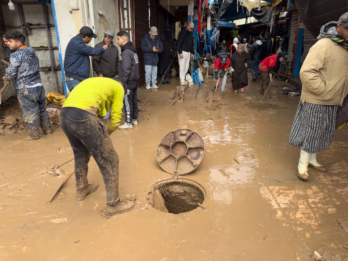 استجابة سريعة حدّت من آثار الفيضانات التي اجتاحت مدينة الخزف 