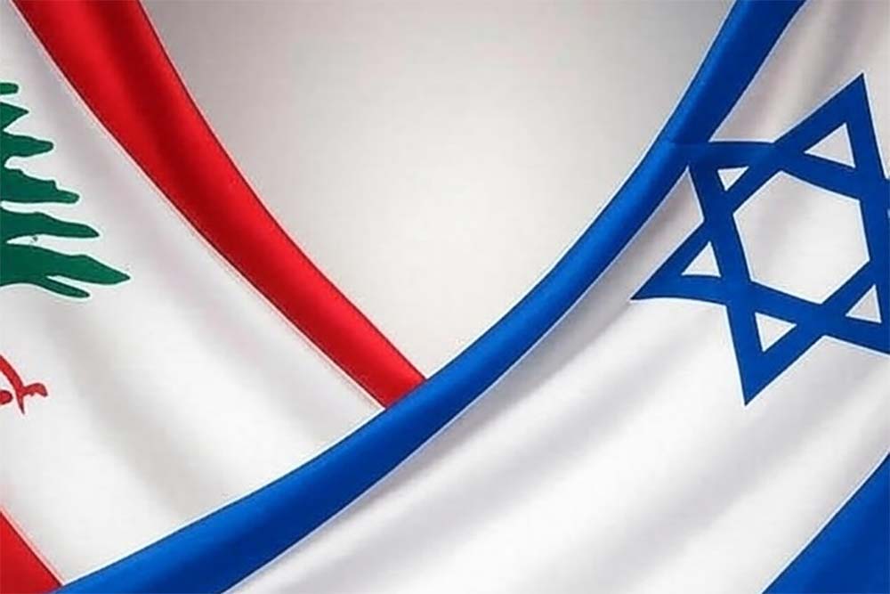 Lebanese and Israeli flags
