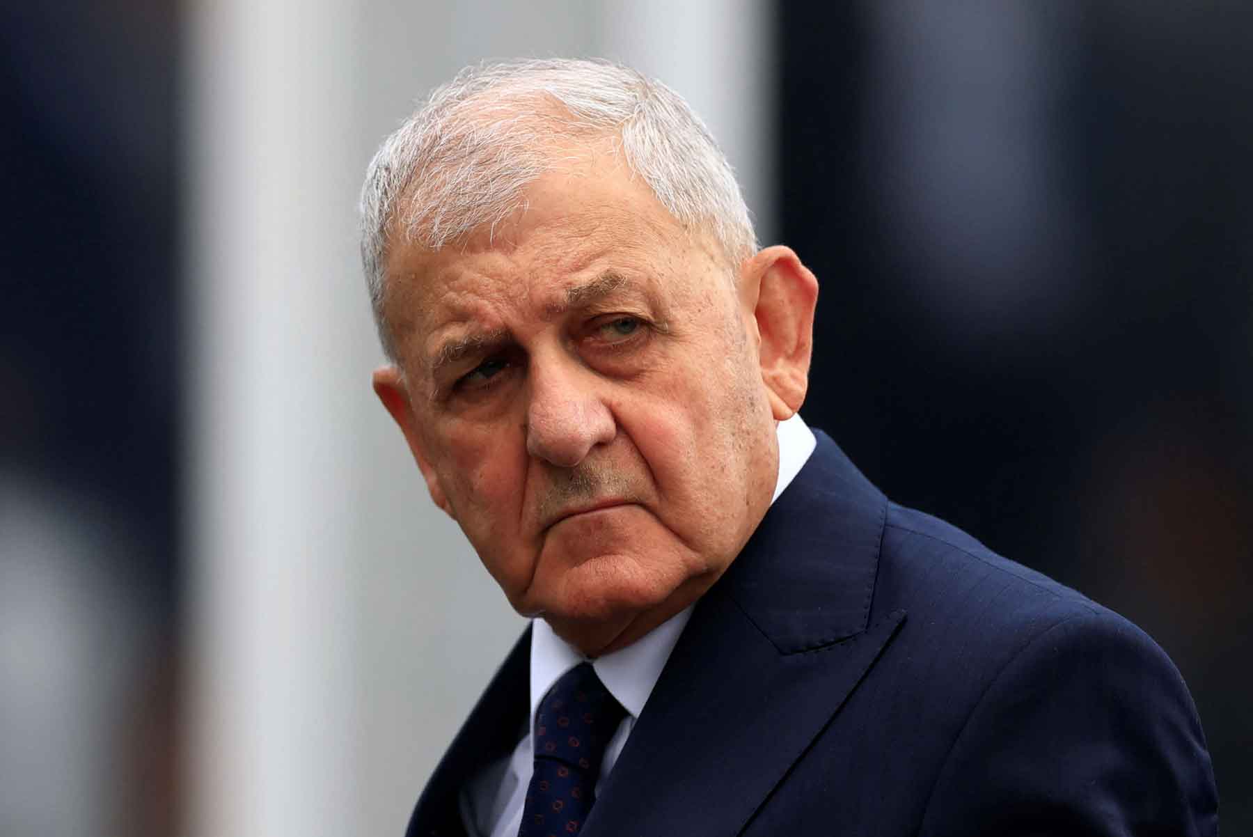 Iraq’s President Abdul Latif Jamal Rashid arrives to attend the third United Nations Ocean Conference (UNOC3 in Nice, France, June 9, 2025. 