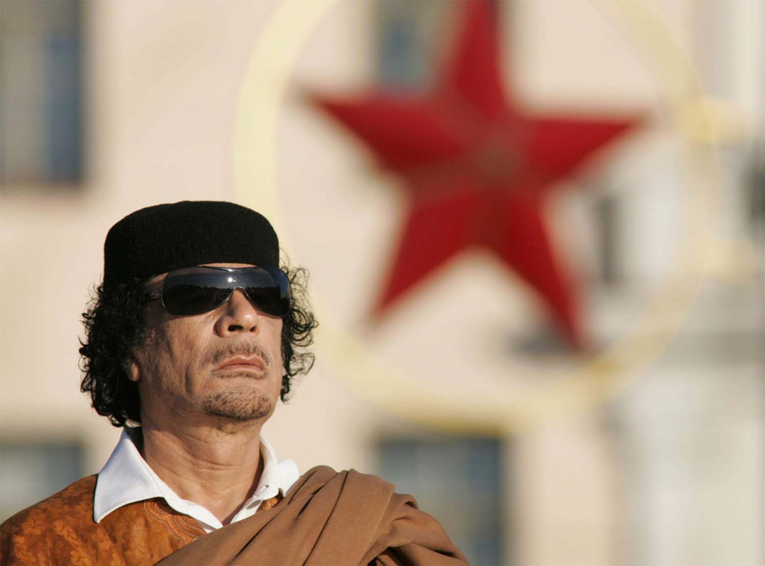 Deposed Libyan leader Moammar Gaddafi