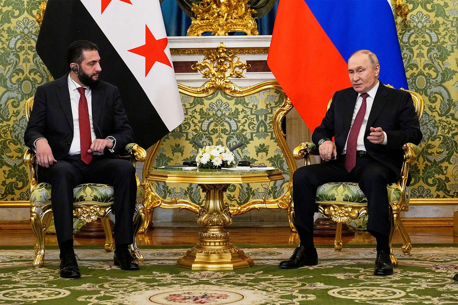 Sharaa last met with Putin in Moscow on October 15