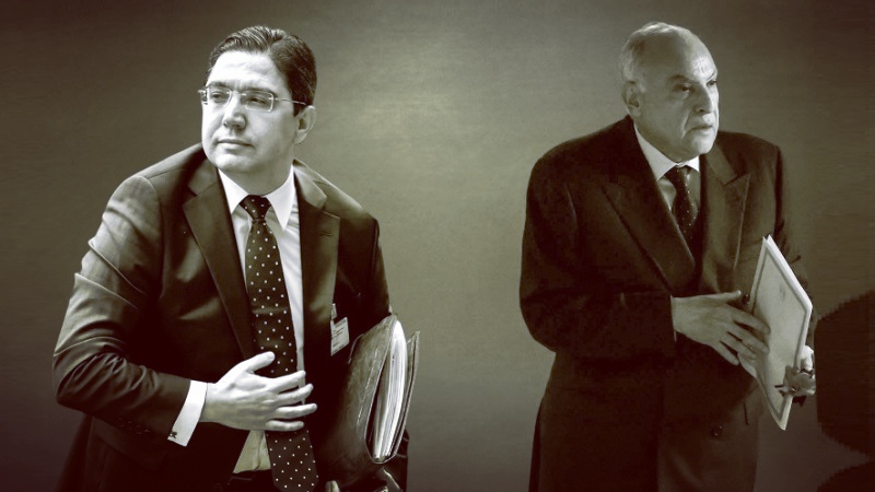 وزيرا خارجية الجزائر أحمد عطاف والمغرب ناصر بوريطة