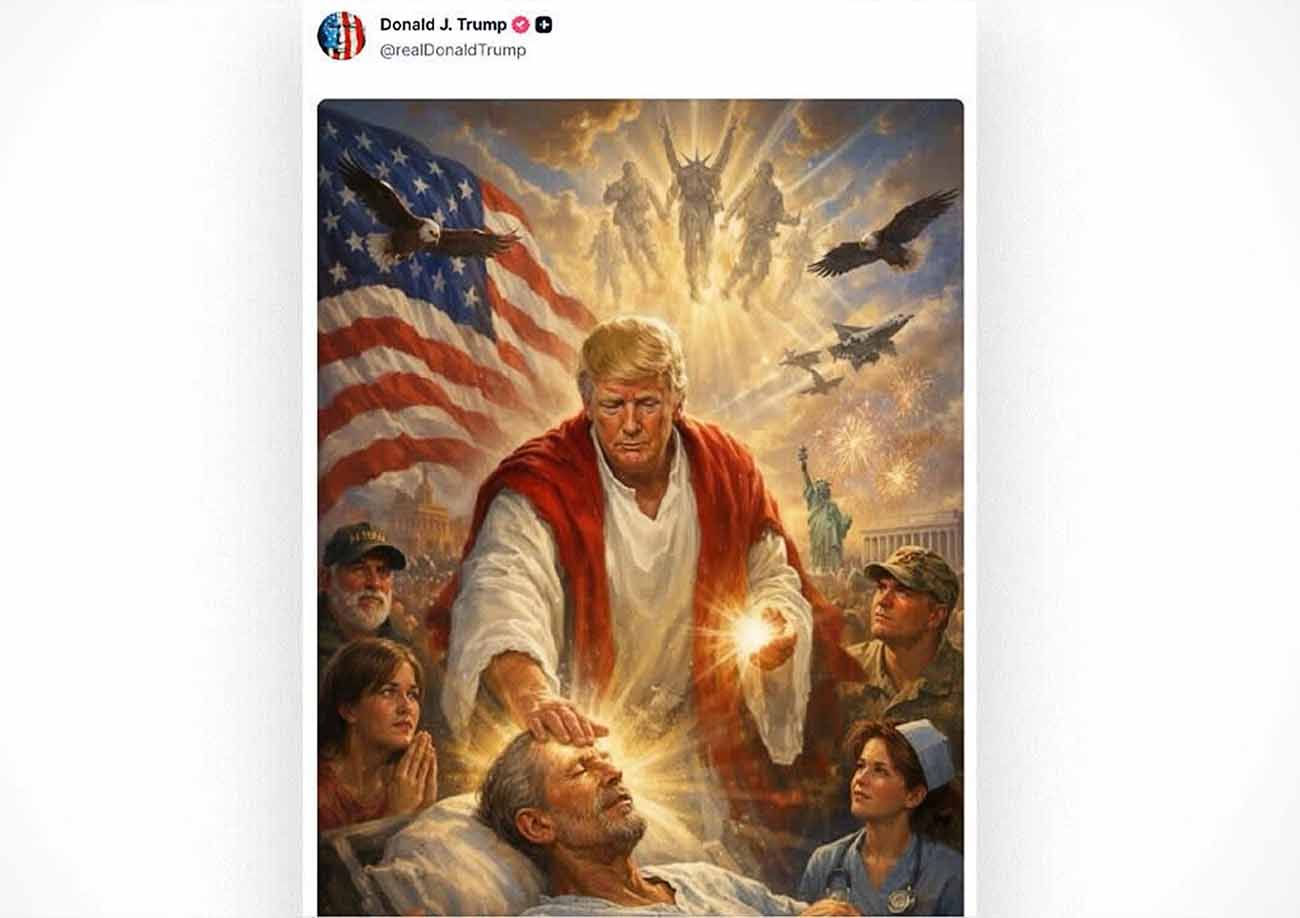 Trump's AI generated Easter image