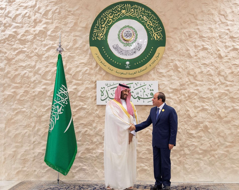 الاممير محمد بن سلمان والرئيس عبدالفتاح السيسي