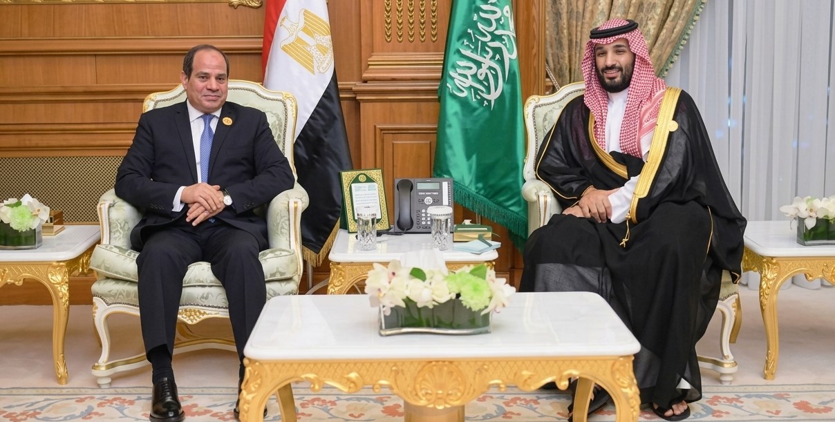 الأمير محمد بن سلمان وعبدالفتاح السيسي