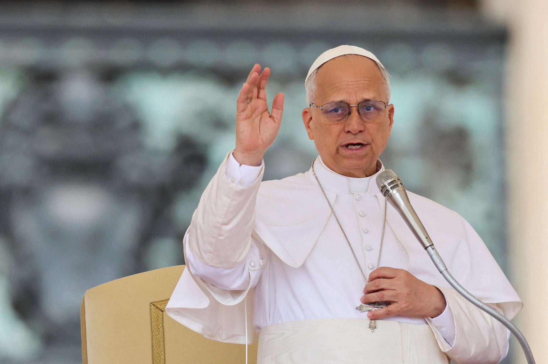 The pope has been speaking forcefully against the direction taken by world leadership