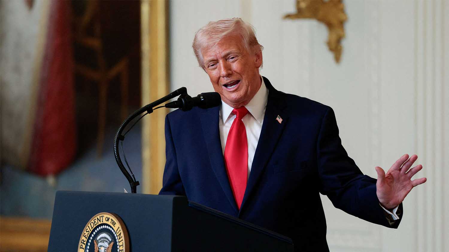 Trump said it was tougher for him to negotiate with Iran with all the political commentary surrounding the conflict