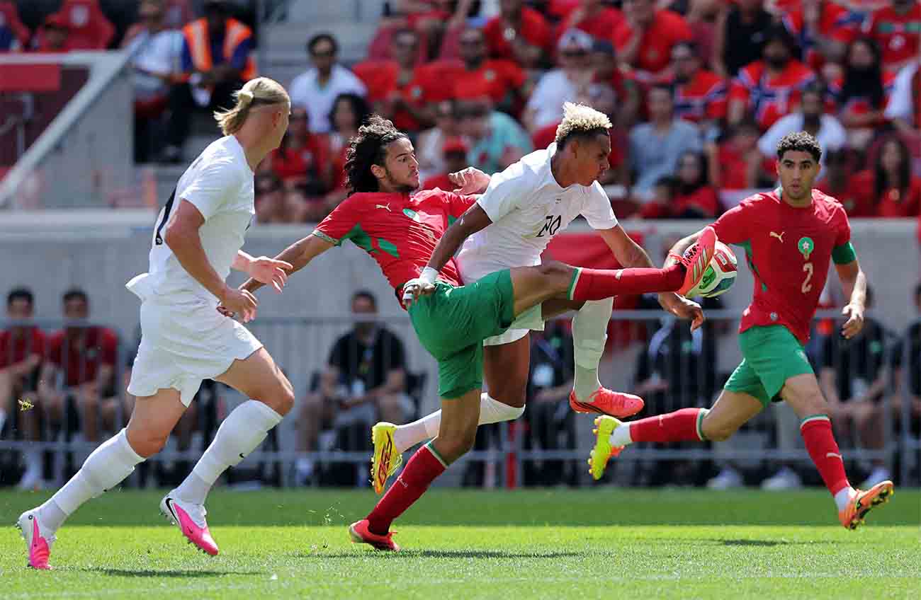Norway shrugged off the hot conditions and applied sustained pressure near the end of the game