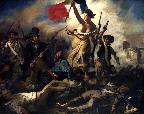 لوحة "الحرية تقود الشعب" ليوجين ديلاكروا