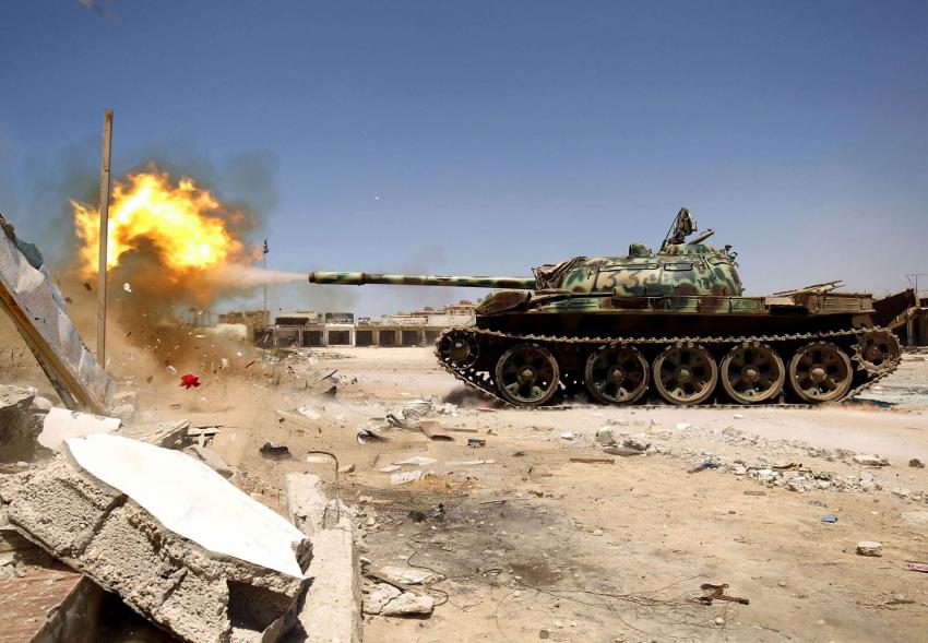 قوات الجيش الليبي على مشارف درنة