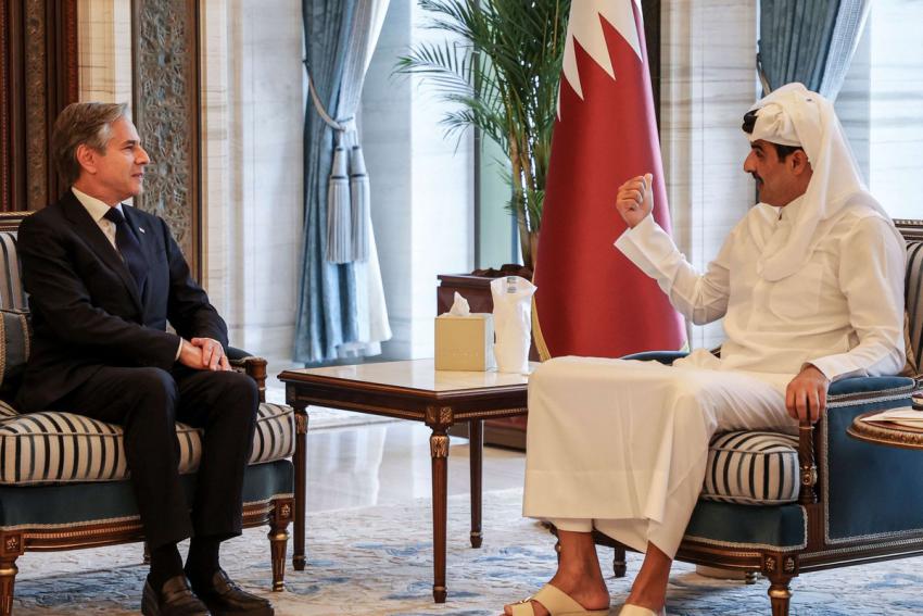 أمير قطر يجدد التزام بلاده بالعمل على كسر الهوة بين حماس وإسرائيل 