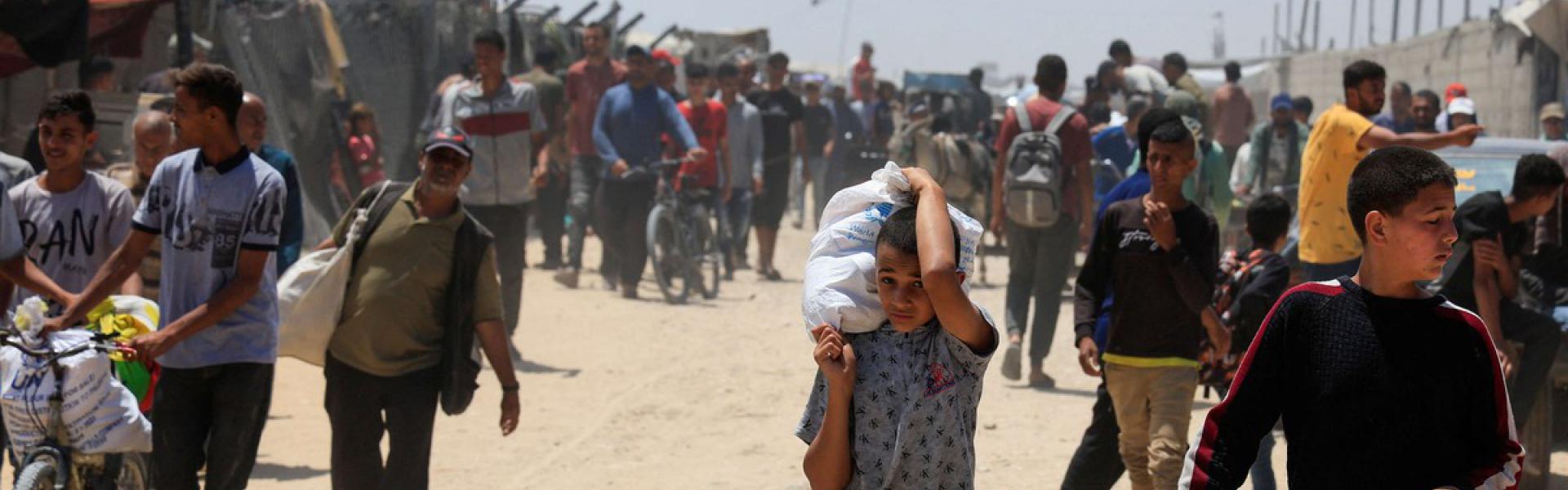 الحاجة ماسة إلى الطعام في غزة
