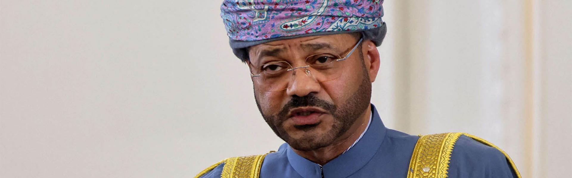 Oman's Foreign Minister Sayyid Badr al-Busaidi