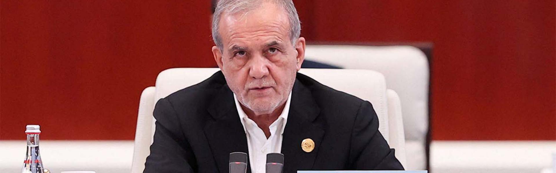 Iranian President Masoud Pezeshkian 