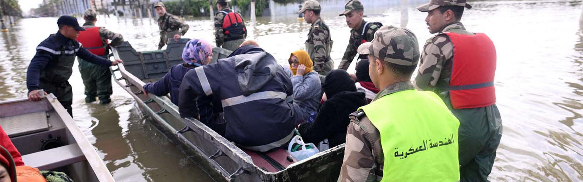 Ceaseless efforts to evacuate people from flooded areas