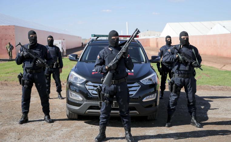 عناصر الامن المغربي في حالة تأهب