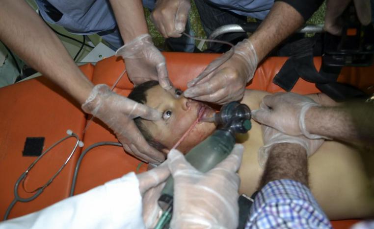 ضحايا غاز الكلور في سوريا