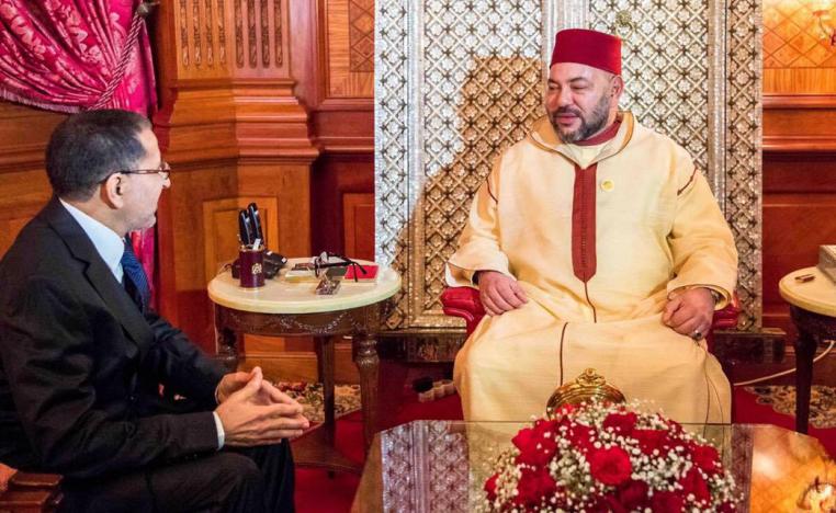 العاهل المغربي الملك محمد السادس ورئيس الحكومة