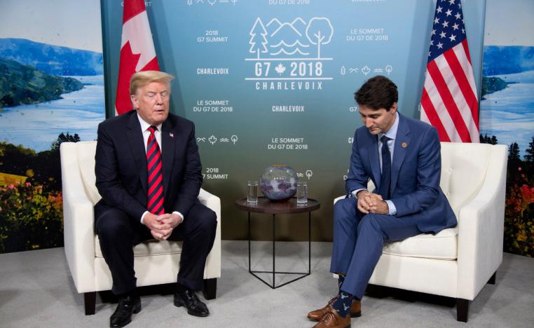 رئيس الوزراء الكندي والرئيس الأميركي