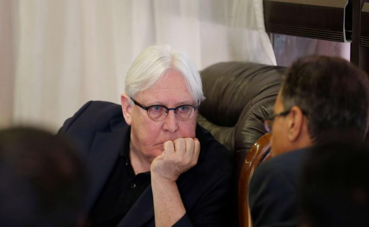 مبعوث الأمم المتحدة لليمن مارتن غريفيث في صنعاء