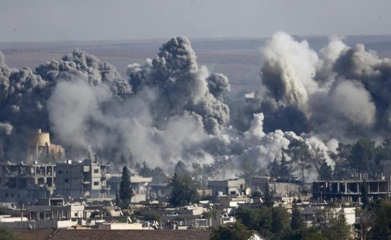 الرقة تعرضت لأعنف الغارات في حملة عسكرية على داعش