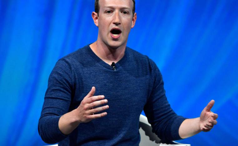 مارك زوكربيرغ خلال خطاب في باريس