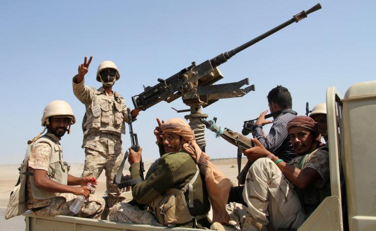 القوات اليمنية تتقدم باسناد اماراتي على طريق تحرير الحديدة