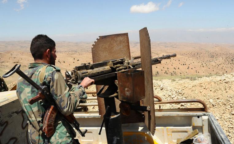 جندي سوري في منطقة بالبادية