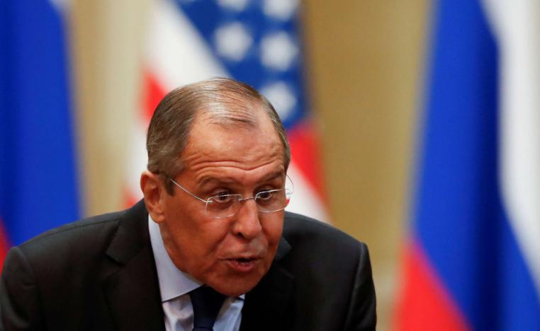 لافروف في مؤتمر صحفي أثناء قمة بوتين ترامب