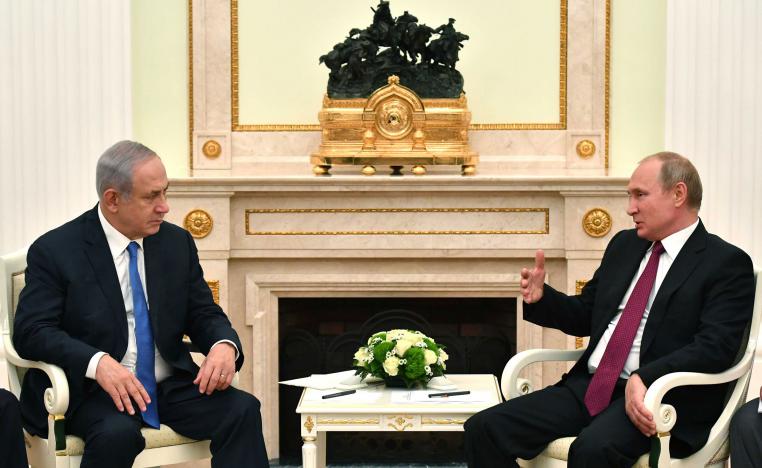 الرئيس الروسي فلاديمير بوتين يجتمع برئيس الوزراء الاسرائيلي بنيامين نتنياهو