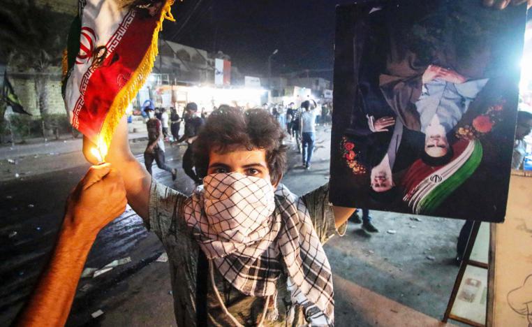 تهديدات الحشد الشعبي بالتدخل تأتي بعد احراق المتظاهرين القنصلية الأميركية