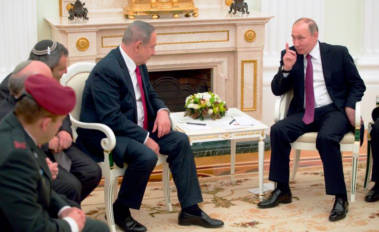 الرئيس الروسي فلاديمير بوتين ورئيس الوزراء الاسرائيلي بنيامين نتنياهو ناقشا في أكثر من مناسبة الحرب في سوريا