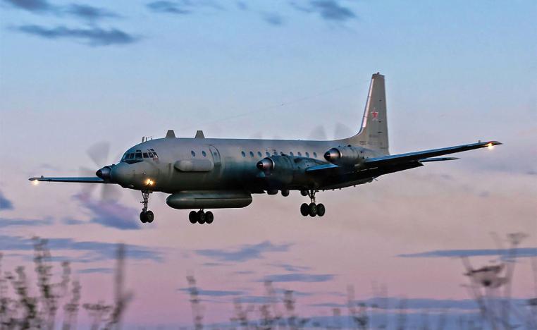 The Russian Ilyushin  plane
