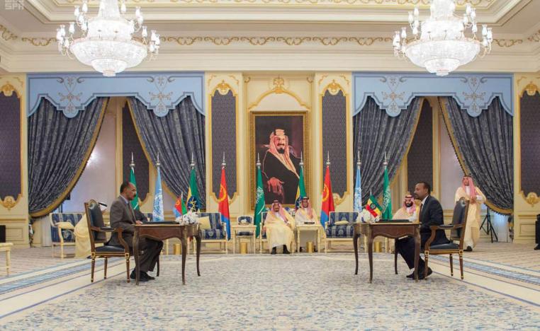 الملك سلمان يحضر توقيع اتفاق السلام الاريتري الاثيوبي