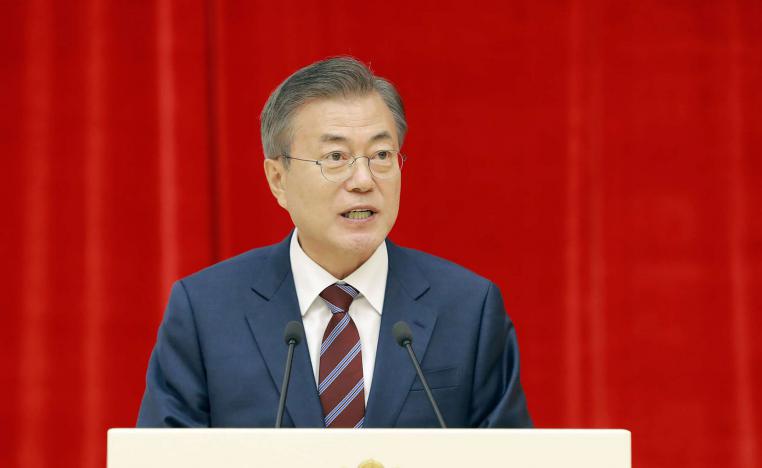 رئيس كوريا الجنوبية مون جيه-إن 