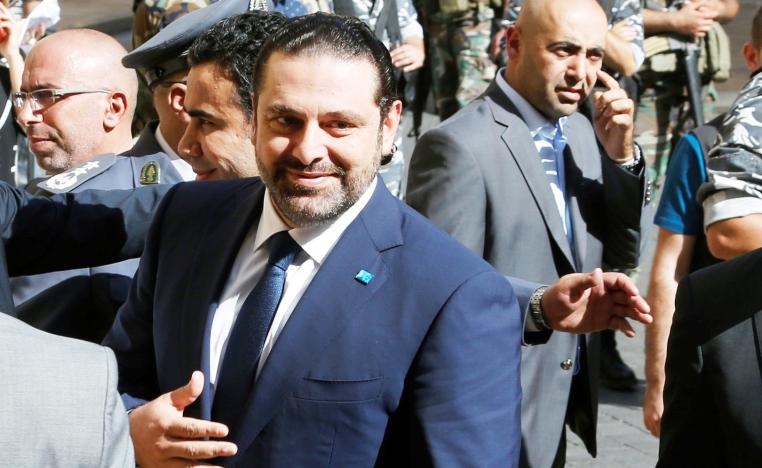رئيس الوزراء اللبناني المكلف سعد الحريري يخرج من مطب فيقع في مطب آخر بدفع من حزب الله
