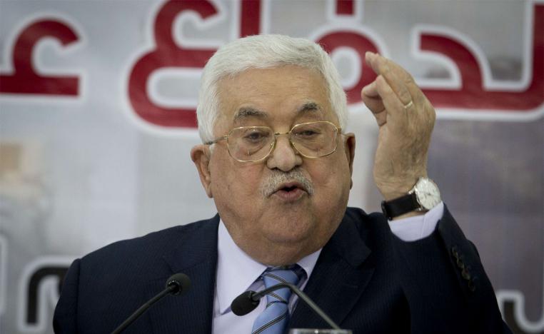 Palestinian president Mahmud Abbas