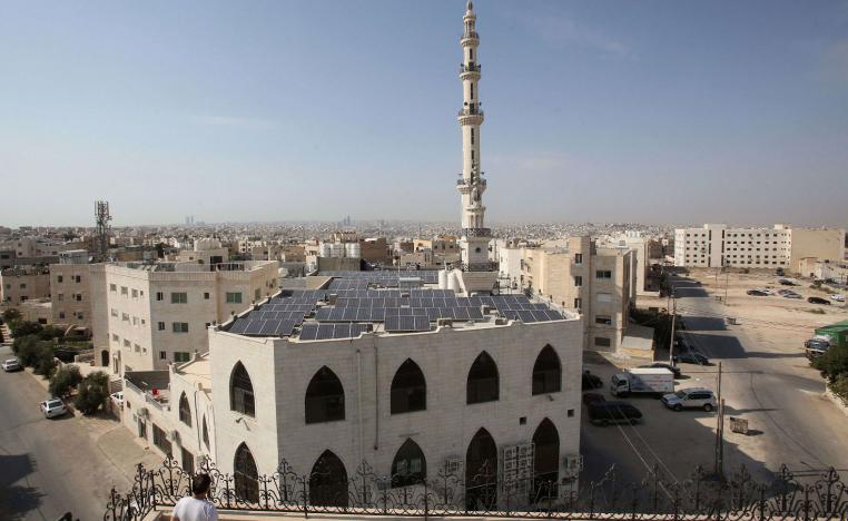 a view of the Hamdan al-Qara mosque in southern Amman.