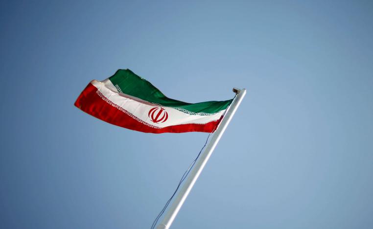 An Iranian national flag flutters in Tehran, Iran.