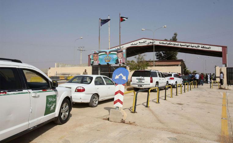 Jaber border crossing between Jordan and Syria