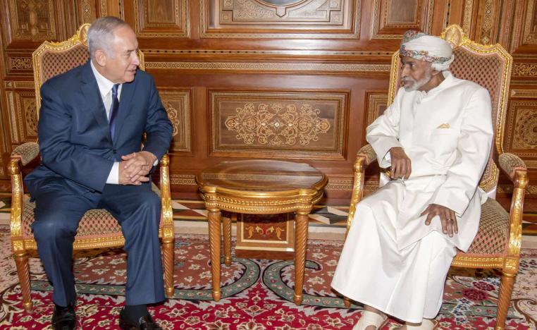 السلطان قابوس يتحدث إلى رئيس الوزراء الاسرائيلي نتنياهو