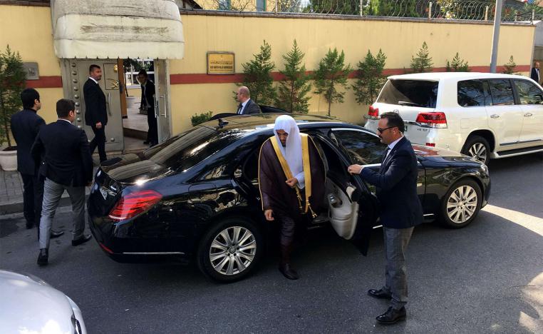 Saudi public prosecutor Saud Al-Mojeb arrives at Saudi Arabia's consulate in Istanbul